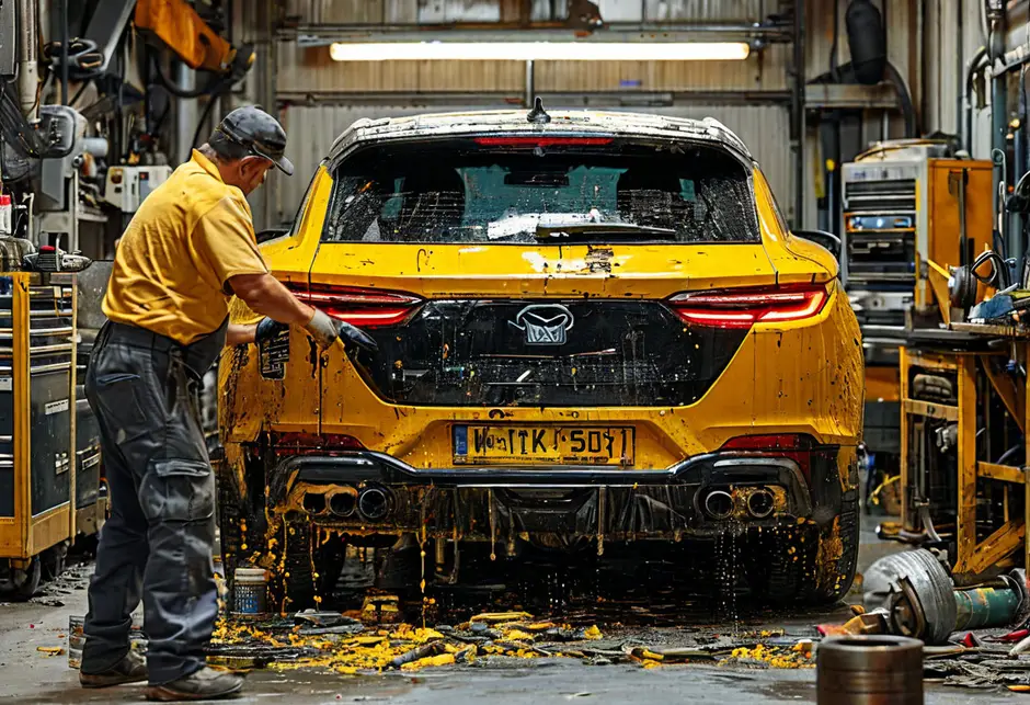 Замена масла заднего редуктора ZEEKR 009